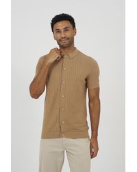 Brave Soul - Knitted Short Sleeve Shirt - Lyst