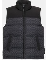 COACH - Recycled Polyester Down Vest - Lyst