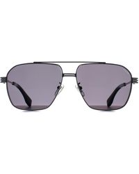 Police - Aviator Shiny Ruthenium Smoke Splq91 Mercury 1 Metal - Lyst