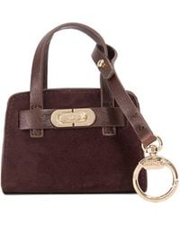 Dune - Define Xs Mini Suede Bag Charm - Lyst