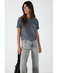 No Matter What - Anthrazit Blumen Stein Verziert Rundhals T-Shirt - Lyst