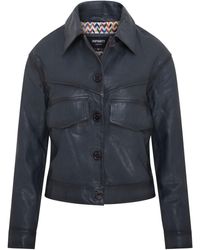 Infinity Leather - Retro Biker Jacket - Lyst