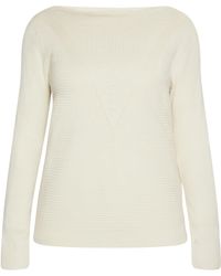 Usha - Strickpullover Damen Weiss - Lyst
