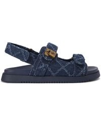 Kurt Geiger - Denim Kgl Brixton Lock Sandal Sandals - Lyst