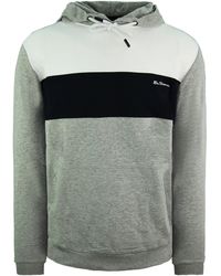 Ben Sherman - Panelled Hoodie Cotton - Lyst