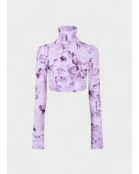 Off-White c/o Virgil Abloh - Chinese Cropped Long Sleeve Tee - Lyst