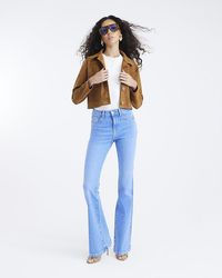 River Island - Bootcut Jeans Mid Rise Cotton - Lyst
