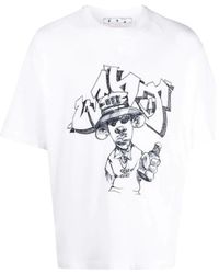 Off-White c/o Virgil Abloh - Graff Freest Over Skate Short Sleeve Tee - Lyst