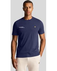 Lyle & Scott - And Co-Ordinate Print Plain T-Shirt - Lyst