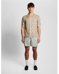 Lyle & Scott - Botanical Print Swim Shorts - Lyst