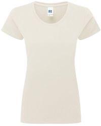 Russell - Ladies Authentic Classic Ringspun Cotton T-Shirt - Lyst