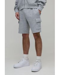 BoohooMAN - Basic Slim Fit Cargo Jersey Short - Lyst