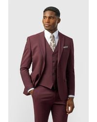 Limehaus - Single Breasted Two Button Slim Fit Suit Jacket - Lyst