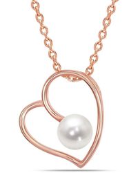 Bibei - Rose Heart Necklace With Pearl, 925 Sterling Bicll020 - Lyst