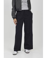 Brave Soul - High Waisted Cotton Straight Leg Trousers - Lyst