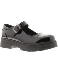 Platino - Shoes Work School Jenny Buckle Patent - Lyst