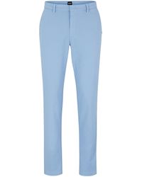 BOSS - Kaito 1 Cotton Trousers Open - Lyst