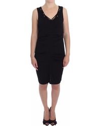 Roccobarocco - Black Stretch Wiggle Pencil Sheath Bodycon Dress - Lyst