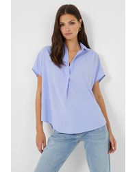 French Connection - Crepe Oversized Short Sleeve Pullover Shirt - Lyst