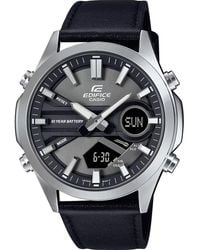 G-Shock - Edifice Watch Efv-C120L-8Aef Leather - Lyst