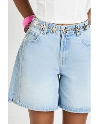 Boohoo - Flower Detail Chain Belt - Lyst