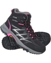 Mountain Warehouse - 'Byzantine' Vibram Boots With Rubber Outsole Waterproof Walking Shoes Textile - Lyst