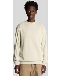 Lyle & Scott - Superfeines Baumwoll-Männer Sweatshirt Mit Rundhalsausschnitt - Lyst