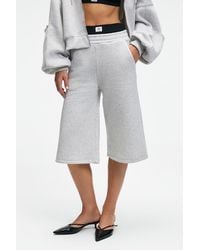 Grimelange - High Waist Wide Leg Sweat Shorts - Lyst
