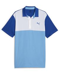 PUMA - Cloudspun Colourblock Golf Polo Shirt - Lyst