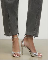 River Island - Sandals Closed Back Heeled Pu - Lyst