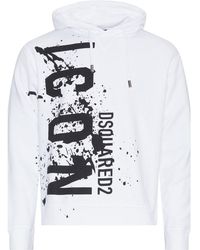 DSquared² - Cool Fit Icon Splash Logo Hoodie Cotton - Lyst