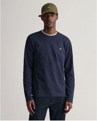 GANT - Reg Shield Long Sleeve T-shirt Man - Lyst