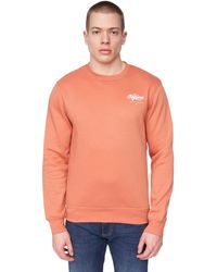 Henleys - Scripthen Crew Neck Sweatshirt (Brick) - Lyst