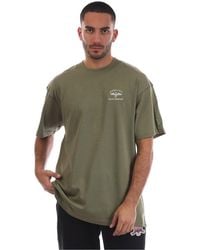 Avirex - Crotona Oversize Fit Crew Neck Short Sleeve T-Shirt - Lyst