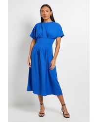 PRINCIPLES - Pleated Waist Detail Dress - Lyst