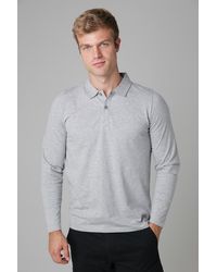Tokyo Laundry - Long Sleeve Cotton Polo Shirt - Lyst