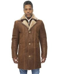 Infinity Leather - Warm Shearling Sheepskin Coat-Florence - Lyst