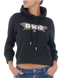 DSquared² - Pullover Hoodies Fleece Sweatshirts Casual Hooded Jumpers Cotton - Lyst