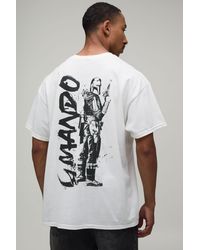 BoohooMAN - Oversized Mandalorian License Print T-Shirt - Lyst