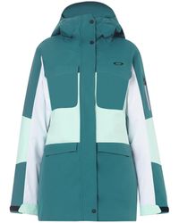 Oakley - Sleve Bluewhite Moonshine Insulated 2L 10K Hoodie Jacket 511738 6A9 - Lyst