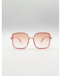 SVNX - Oversized Lightweight Square Frame Sunglasses - Lyst