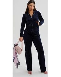 Juicy Couture - Del Ray Polyester Blauwe Joggers - Lyst