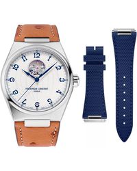 Frederique Constant - Frédérique Highlife Heart Beat Watch Fc-310An4Nh6 Leather - Lyst