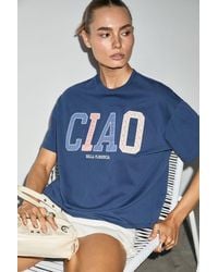 Grimelange - Printed Crew Neck T-Shirt - Lyst
