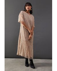 Warehouse - Tissue Organza Midaxi T-Shirt Dress - Lyst