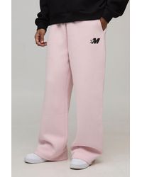 BoohooMAN - Wide Leg M Star Printed Joggers - Lyst