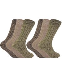 Sock Snob - 6 Pack Thick Warm Wool Blend Hiking Socks - Lyst