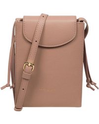 Pure Luxuries - 'Kiana' Blush Nappa Leather Cross Body Phone Bag - Lyst