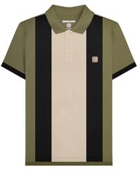 Lambretta - Contrast Panel Vintage Polo Shirt Cotton - Lyst