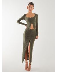Pink Vanilla - Slinky Ruched Butterfly Top - Lyst